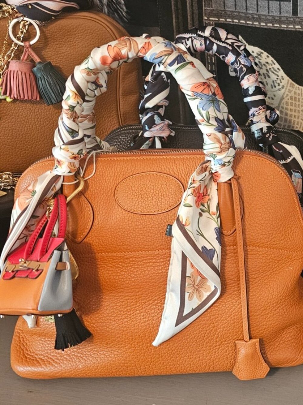 Hermes Bolide 31 Orange Taurillon Clemence